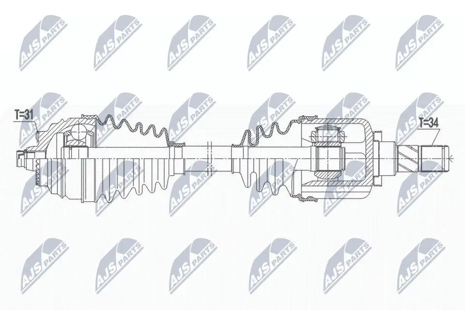 Antriebswelle NTY NPW-BM-164