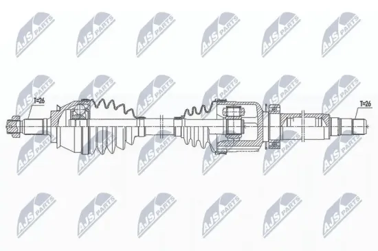 Antriebswelle Vorderachse rechts NTY NPW-BM-173 Bild Antriebswelle Vorderachse rechts NTY NPW-BM-173