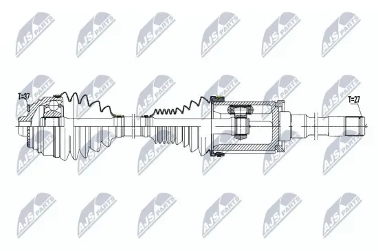 Antriebswelle Vorderachse rechts NTY NPW-BM-178 Bild Antriebswelle Vorderachse rechts NTY NPW-BM-178