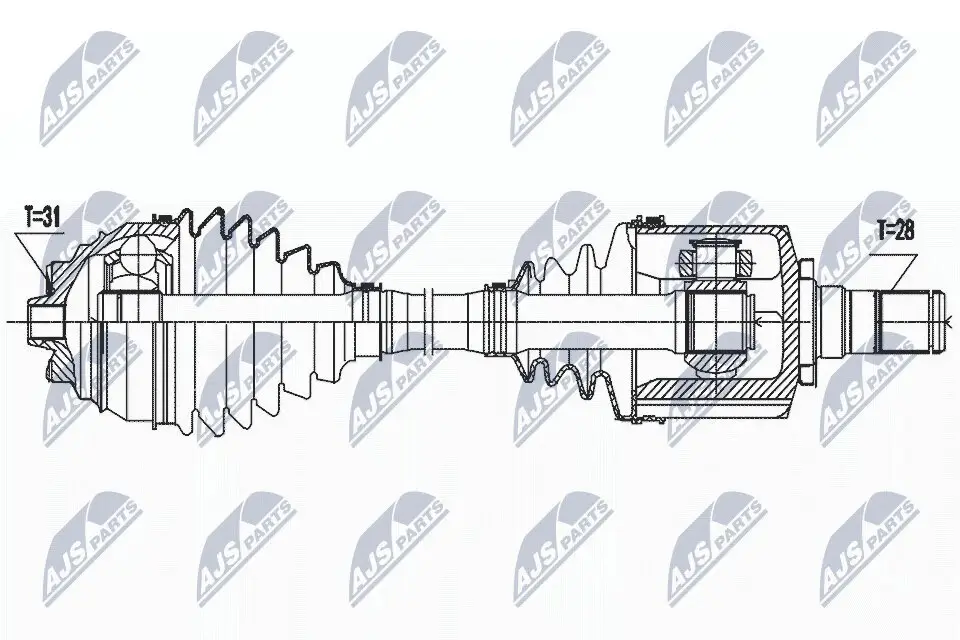 Antriebswelle NTY NPW-BM-186