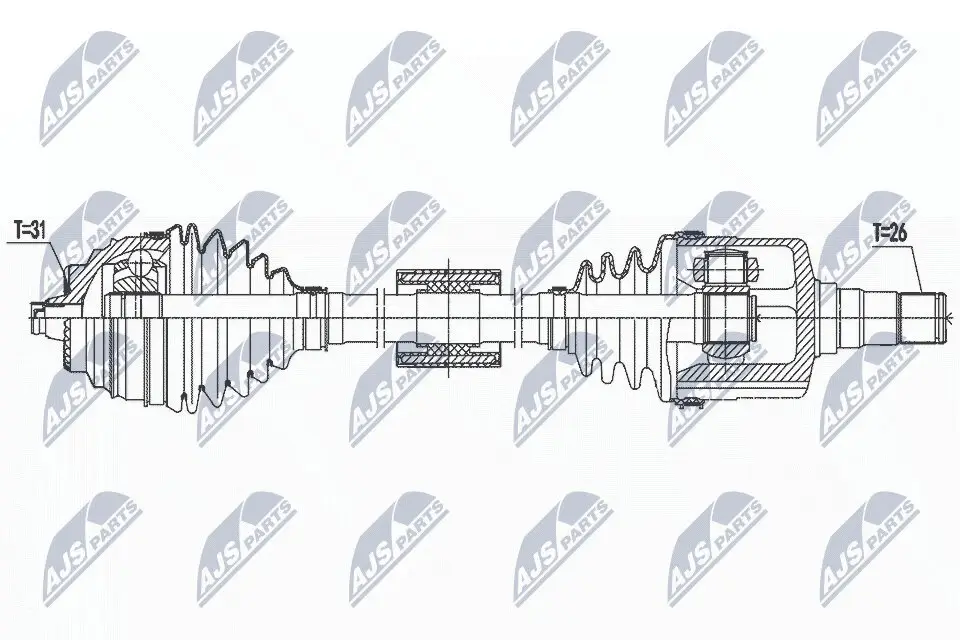 Antriebswelle NTY NPW-BM-187