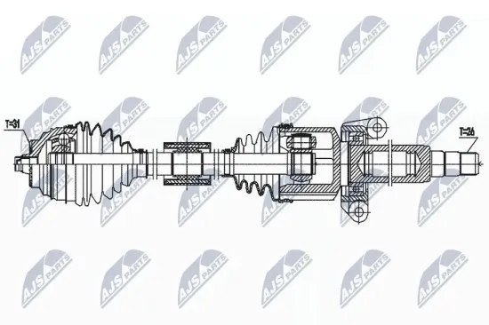 Antriebswelle NTY NPW-BM-188 Bild Antriebswelle NTY NPW-BM-188