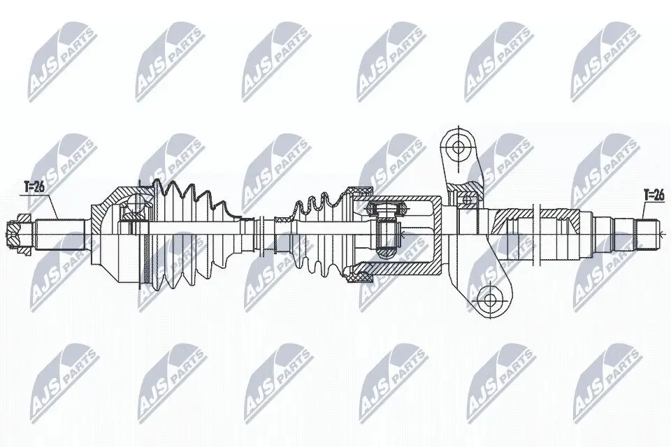 Antriebswelle Vorderachse rechts NTY NPW-BM-190