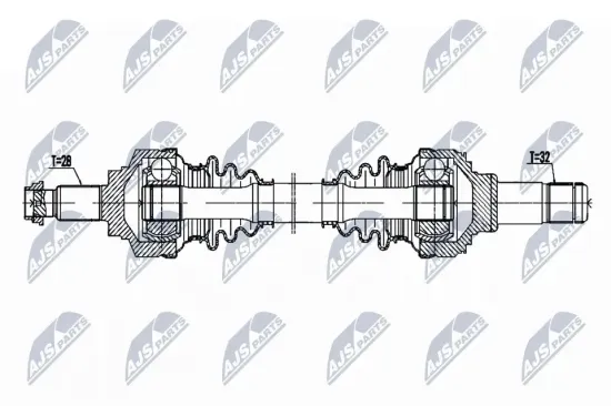 Antriebswelle NTY NPW-BM-194 Bild Antriebswelle NTY NPW-BM-194