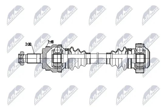 Antriebswelle Hinterachse rechts NTY NPW-BM-205 Bild Antriebswelle Hinterachse rechts NTY NPW-BM-205