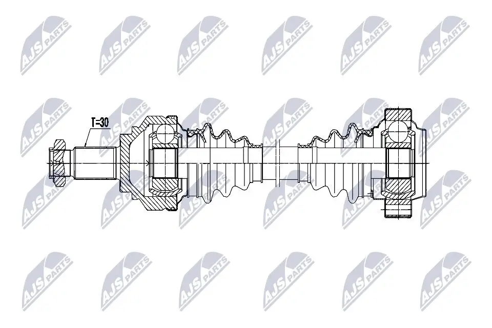 Antriebswelle Hinterachse links NTY NPW-BM-207