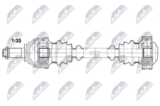 Antriebswelle Hinterachse links Hinterachse rechts NTY NPW-BM-210 Bild Antriebswelle Hinterachse links Hinterachse rechts NTY NPW-BM-210