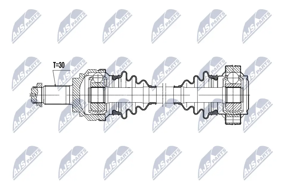 Antriebswelle Hinterachse links NTY NPW-BM-212