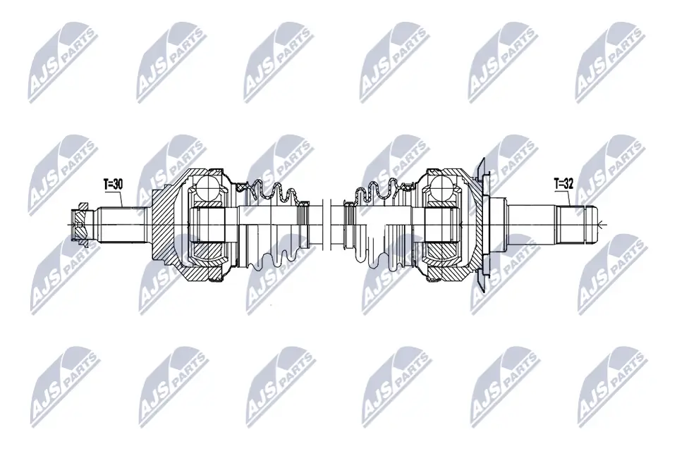 Antriebswelle Hinterachse links NTY NPW-BM-223