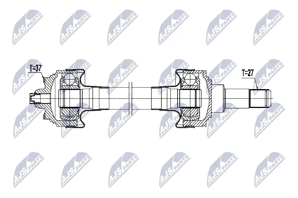 Antriebswelle Hinterachse links NTY NPW-BM-226