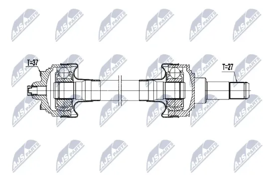 Antriebswelle Hinterachse links NTY NPW-BM-226 Bild Antriebswelle Hinterachse links NTY NPW-BM-226