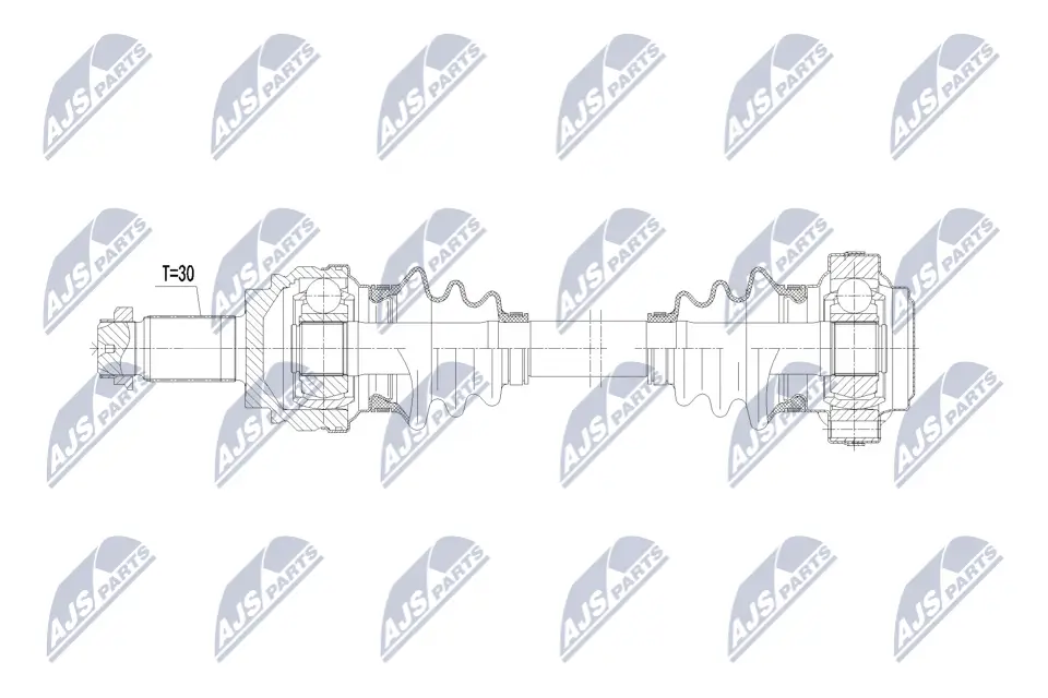 Antriebswelle Hinterachse rechts NTY NPW-BM-233