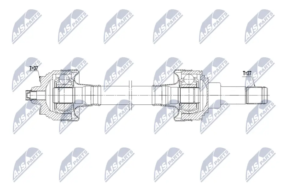 Antriebswelle Hinterachse links NTY NPW-BM-236