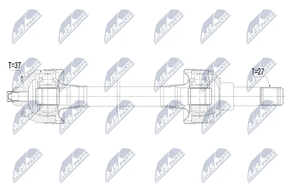 Antriebswelle Hinterachse rechts NTY NPW-BM-239