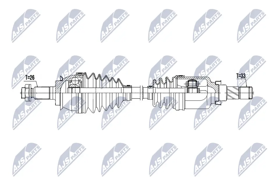Antriebswelle Vorderachse links NTY NPW-BM-243