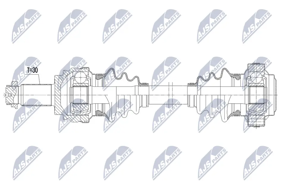 Antriebswelle Hinterachse links NTY NPW-BM-246