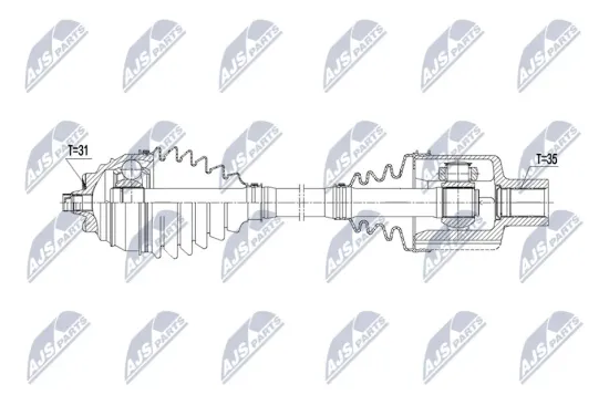 Antriebswelle NTY NPW-BM-253 Bild Antriebswelle NTY NPW-BM-253