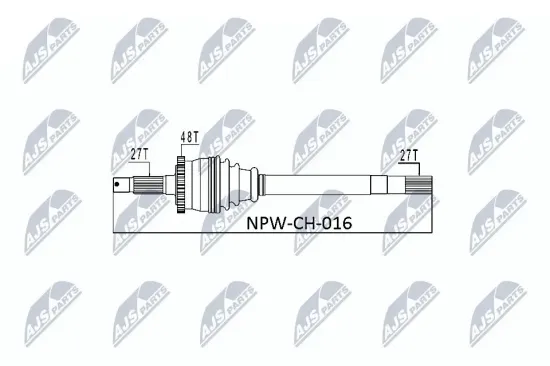 Antriebswelle NTY NPW-CH-016 Bild Antriebswelle NTY NPW-CH-016