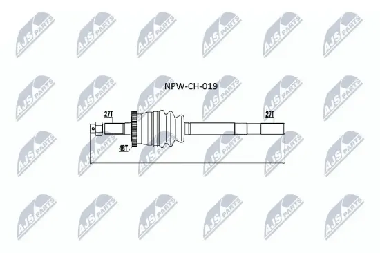 Antriebswelle Vorderachse rechts NTY NPW-CH-019 Bild Antriebswelle Vorderachse rechts NTY NPW-CH-019