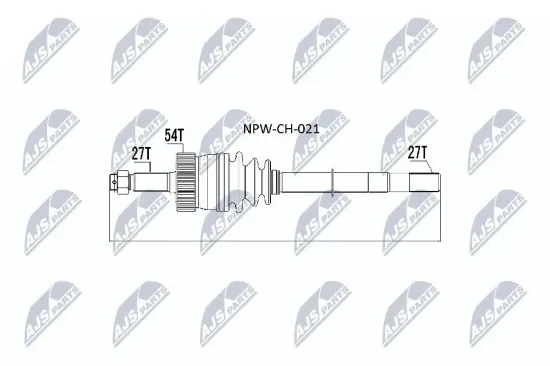 Antriebswelle Vorderachse rechts NTY NPW-CH-021 Bild Antriebswelle Vorderachse rechts NTY NPW-CH-021