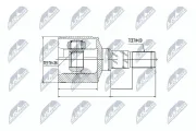 Gelenksatz, Antriebswelle Vorderachse links NTY NPW-CH-025