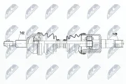 Antriebswelle Vorderachse links NTY NPW-CH-034