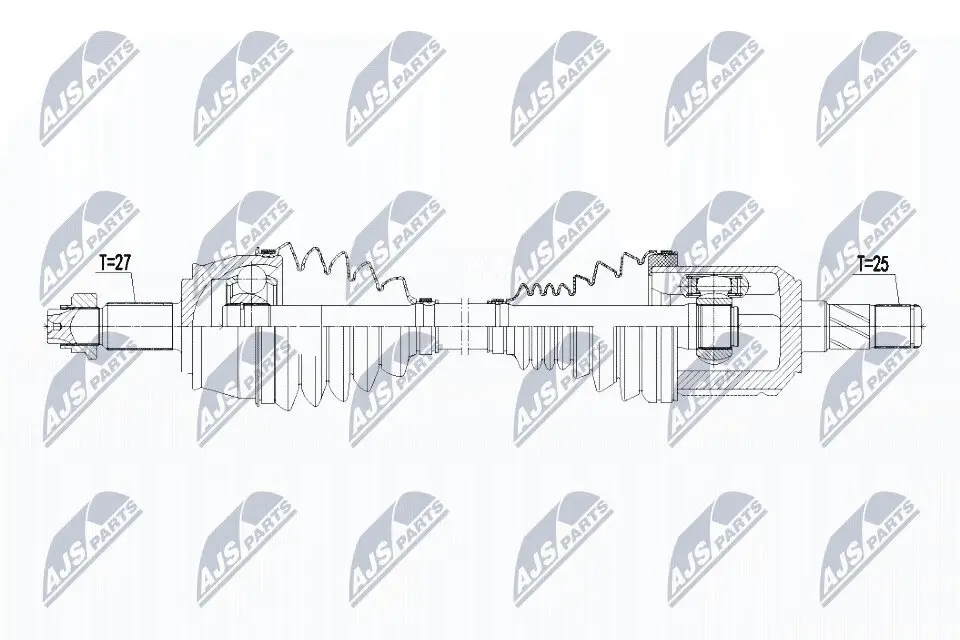 Antriebswelle Vorderachse links NTY NPW-CH-038