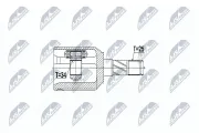Gelenksatz, Antriebswelle Vorderachse links NTY NPW-CH-039