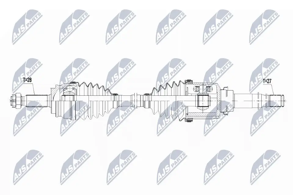 Antriebswelle Vorderachse rechts NTY NPW-CH-064