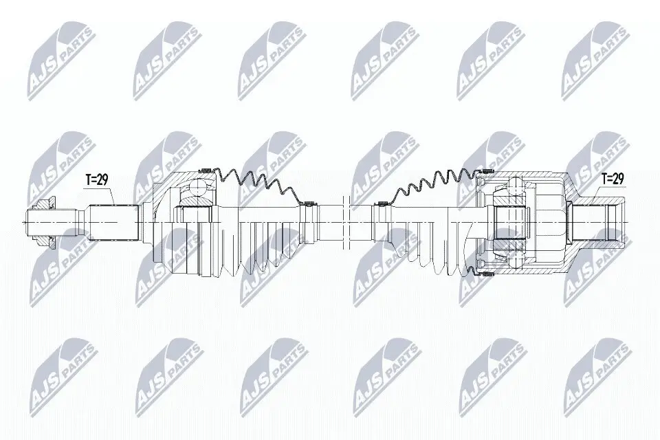 Antriebswelle Vorderachse rechts NTY NPW-CH-066