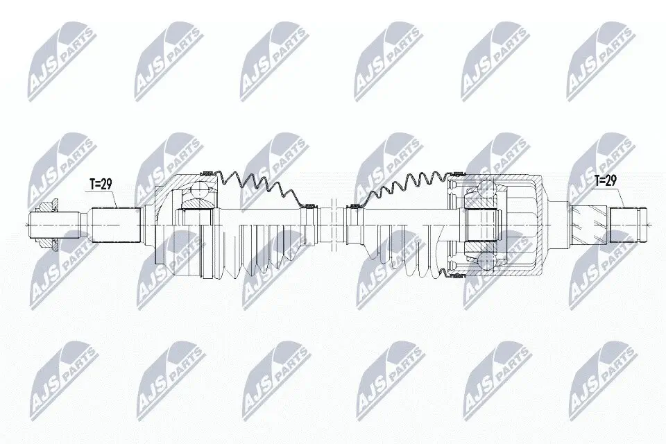 Antriebswelle Vorderachse links NTY NPW-CH-068