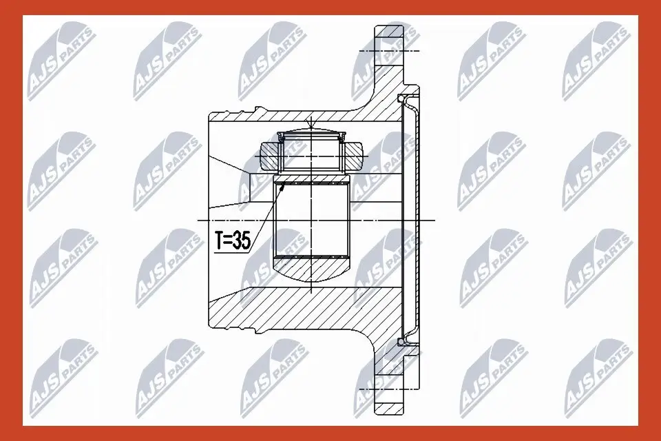 Gelenksatz, Antriebswelle Vorderachse Vorderachse links Vorderachse rechts NTY NPW-CH-073