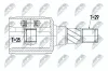 Gelenksatz, Antriebswelle Vorderachse links NTY NPW-CH-075 Bild Gelenksatz, Antriebswelle Vorderachse links NTY NPW-CH-075
