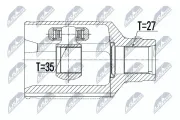 Gelenksatz, Antriebswelle Vorderachse rechts NTY NPW-CH-077