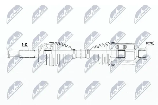 Antriebswelle Vorderachse rechts NTY NPW-CH-082 Bild Antriebswelle Vorderachse rechts NTY NPW-CH-082