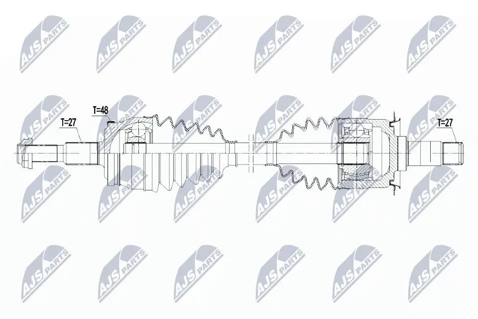 Antriebswelle Hinterachse links NTY NPW-CH-088