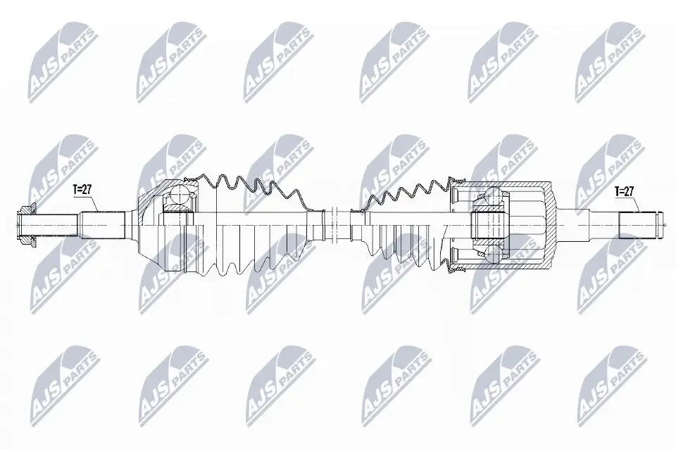 Antriebswelle Vorderachse links NTY NPW-CH-096