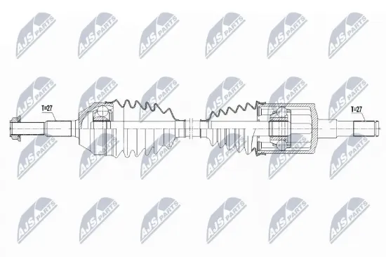 Antriebswelle Vorderachse links NTY NPW-CH-096 Bild Antriebswelle Vorderachse links NTY NPW-CH-096