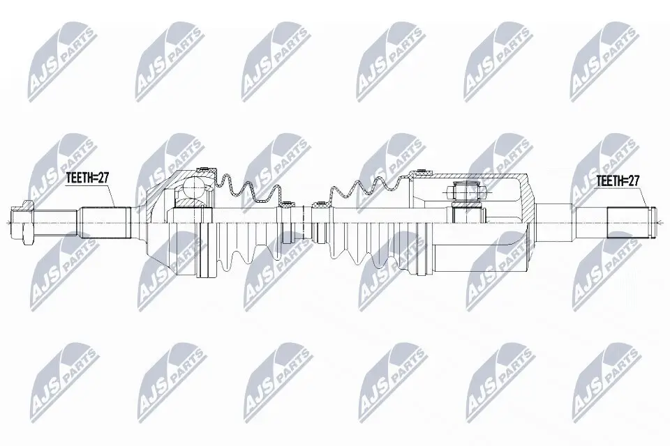 Antriebswelle Vorderachse links NTY NPW-CH-100