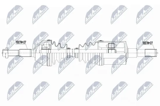 Antriebswelle Vorderachse links NTY NPW-CH-100 Bild Antriebswelle Vorderachse links NTY NPW-CH-100