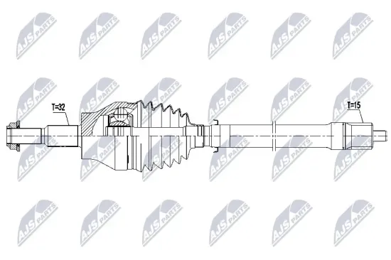 Antriebswelle Vorderachse rechts NTY NPW-CH-155 Bild Antriebswelle Vorderachse rechts NTY NPW-CH-155