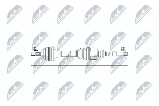 Antriebswelle Vorderachse NTY NPW-CT-011 Bild Antriebswelle Vorderachse NTY NPW-CT-011