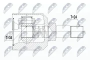 Gelenksatz, Antriebswelle NTY NPW-CT-056