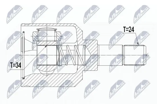Gelenksatz, Antriebswelle getriebeseitig NTY NPW-CT-056 Bild Gelenksatz, Antriebswelle getriebeseitig NTY NPW-CT-056
