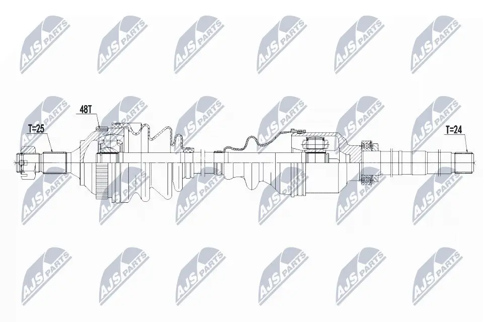 Antriebswelle NTY NPW-CT-059 Bild Antriebswelle NTY NPW-CT-059