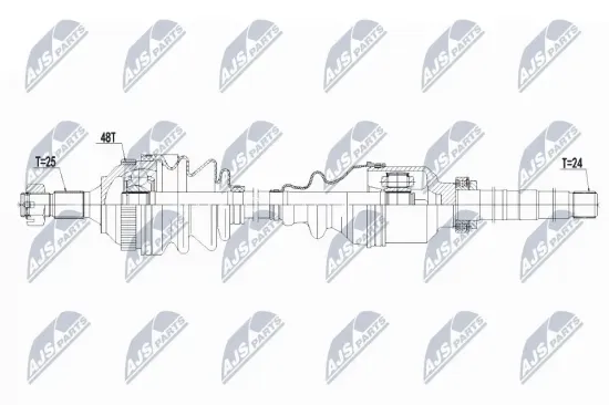 Antriebswelle Vorderachse rechts NTY NPW-CT-059 Bild Antriebswelle Vorderachse rechts NTY NPW-CT-059