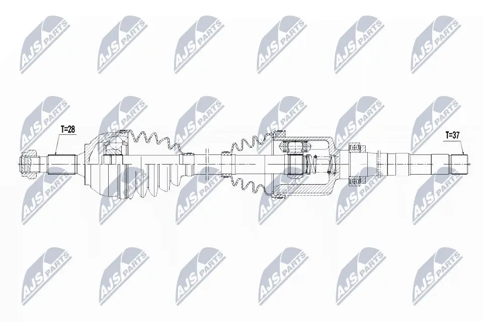 Antriebswelle Vorderachse rechts NTY NPW-CT-061