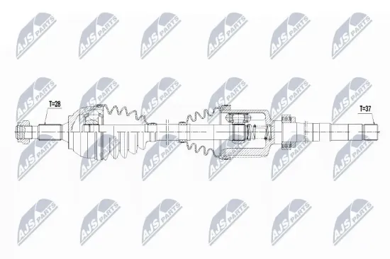 Antriebswelle Vorderachse rechts NTY NPW-CT-061 Bild Antriebswelle Vorderachse rechts NTY NPW-CT-061