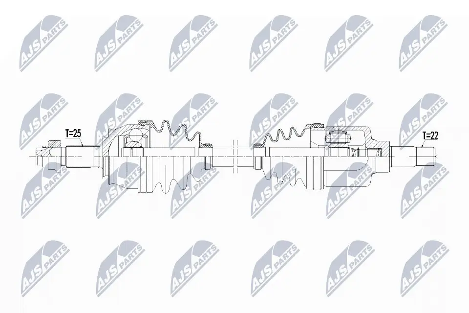 Antriebswelle Vorderachse links NTY NPW-CT-069