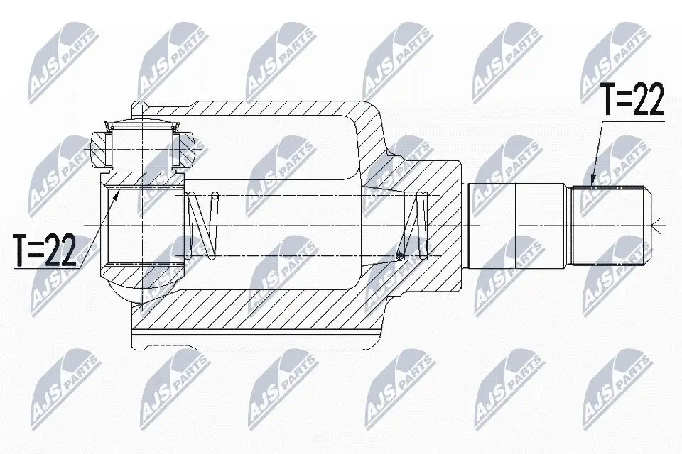 Gelenksatz, Antriebswelle NTY NPW-CT-070